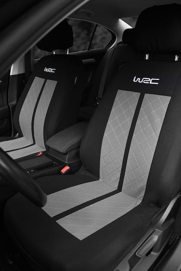 WRC Σετ Καλύμματα Αυτοκινήτου 9τμχ Πολυεστερικά Μαύρα