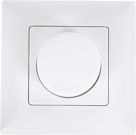 GloboStar Skydance Dimmer Switch with LED Frame Rotary 360W in White Color