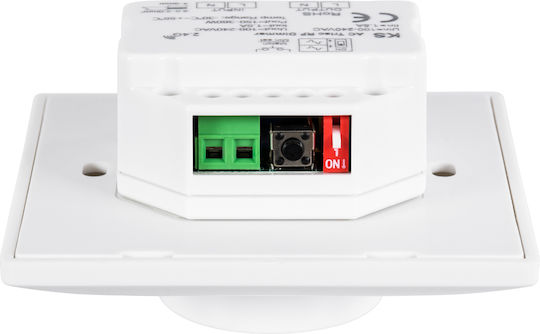 GloboStar Skydance Dimmer Switch with LED Frame Rotary 360W in White Color