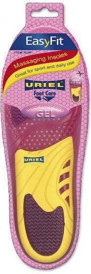 Uriel Easy Fit Massaging Insoles 302W Ανατομικοί Πάτοι Schuhe aus Silikon für Frauen 2Stück