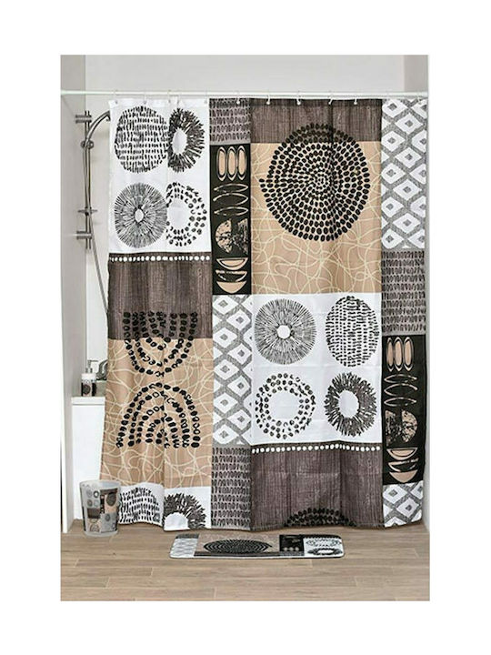 Masai Shower Curtain 180x200cm Brown