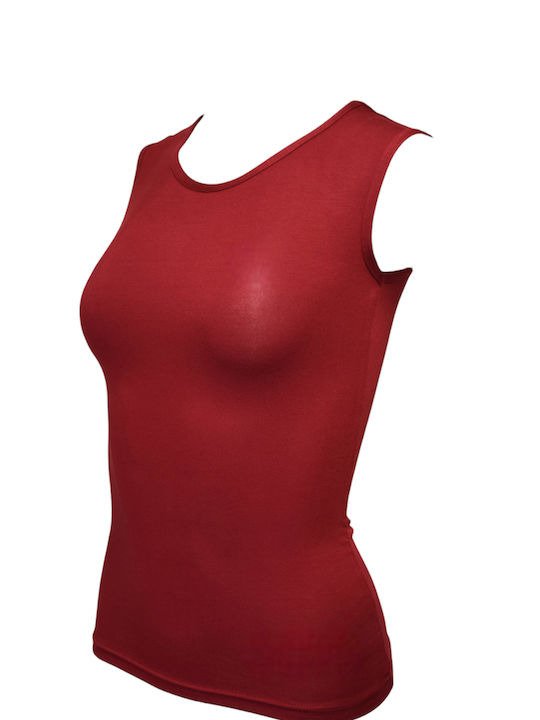 Apple Boxer 0320148 Women's Sleeveless T-Shirt Burgundy