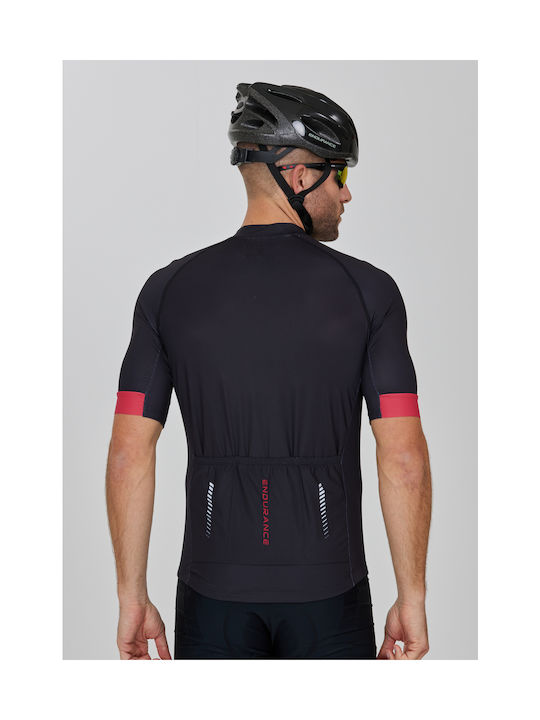 Endurance Ανδρική Κοντομάνικη Μπλούζα Mountain / Road Bike Μαύρη