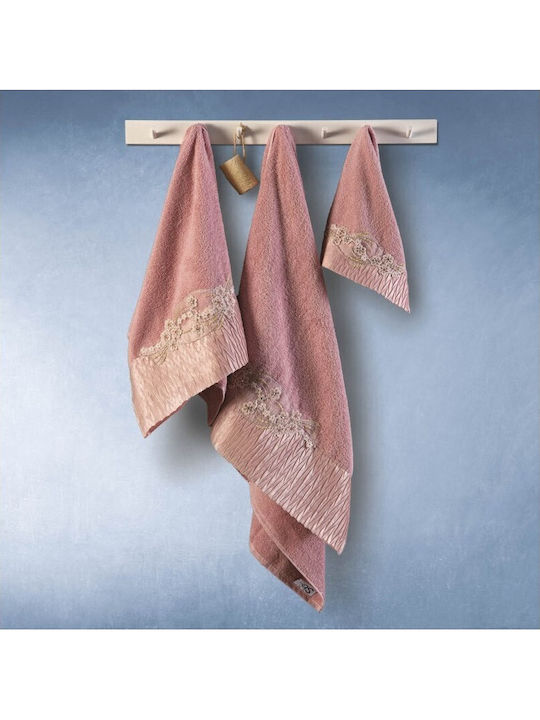 SB Home Valentina Set Handtücher für Bräute mit 2 Kissenbezügen Dusty x