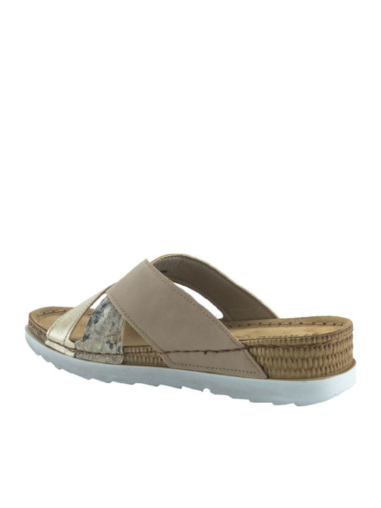 OF35 Women's Platform Shoes Beige