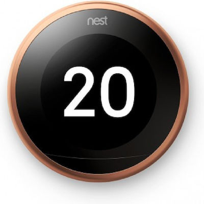 Google Nest Ψηφιακός Θερμοστάτης Χώρου Smart με Οθόνη Αφής και Wi-Fi