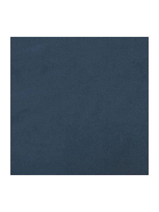 Μπερζέρα με Υποπόδιο Βελούδινη Μπλε 81x90x96.5cm
