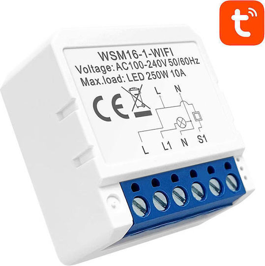 Avatto WSM16-W1 Smart Switch 1 Καναλιού Wi-Fi 10A