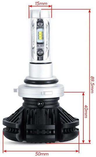 Lumens Lamps Car H11 LED 6000K Cold White 12V 50W 2pcs
