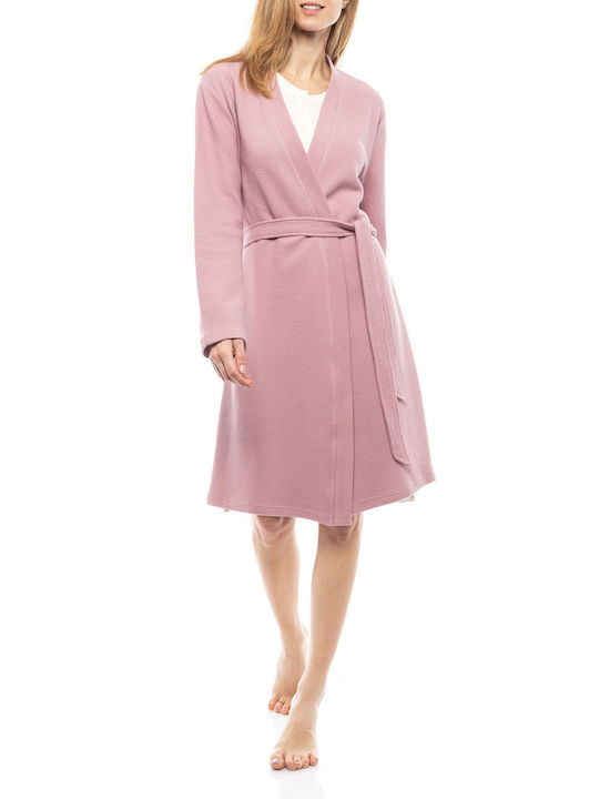 Pink Label Winter Women's Robe Pink