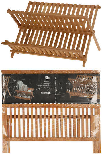 Koopman Στραγγιστήρι Νεροχύτη Ξύλινο Καφέ 42x32x26cm