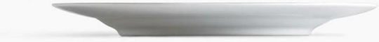 Ionia Obstteller Picnic Teller Wüste aus Porzellan Weiß mit Durchmesser 20cm