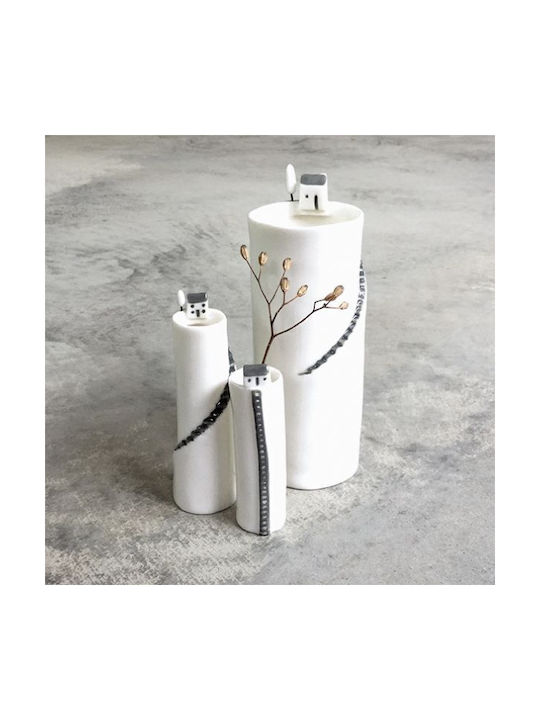 Synchronia Miniatură Decorativă Ceramică 3.2x3.2x8.8cm 1buc