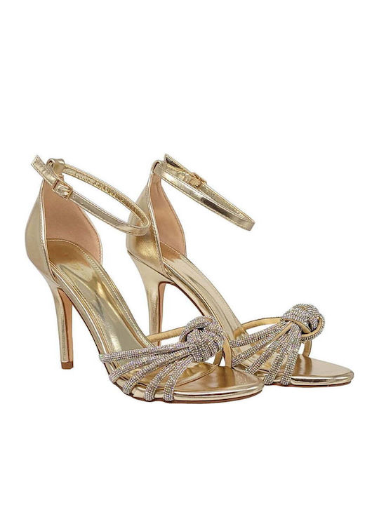 Damen Sandalen in Gold Farbe