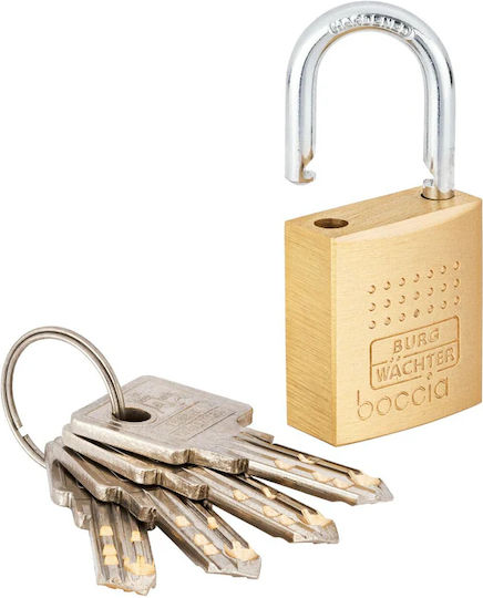 Burg Wachter Bronze Padlock Brass with Key 40mm 1pcs