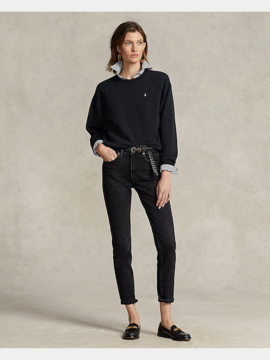 Ralph Lauren Women's Fleece Sweatshirt Black