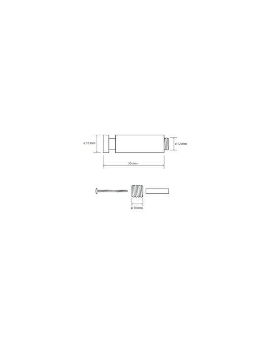 Bemeta Omega Single Wall-Mounted Bathroom Hook ​1.6x1.6cm Silver
