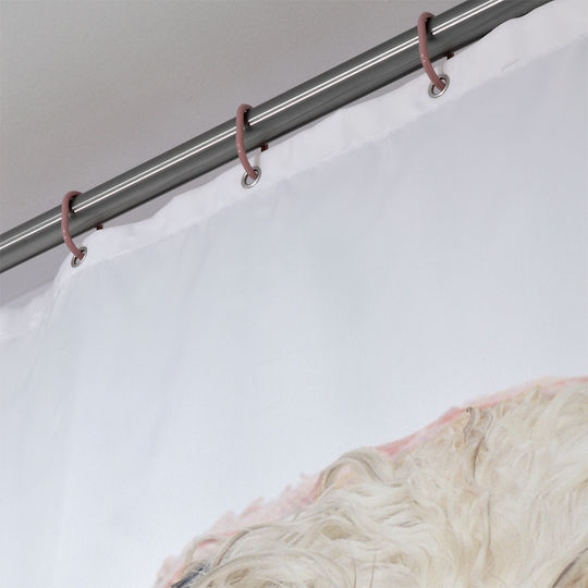 Lino Home Dogga Duschvorhang 180x200cm Rosa Lino Home Dogga Duschvorhang 180x200cm Rosa