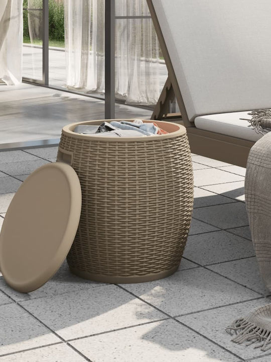 vidaXL Outdoor Storage Box Brown L42.5xW42.5xH44cm