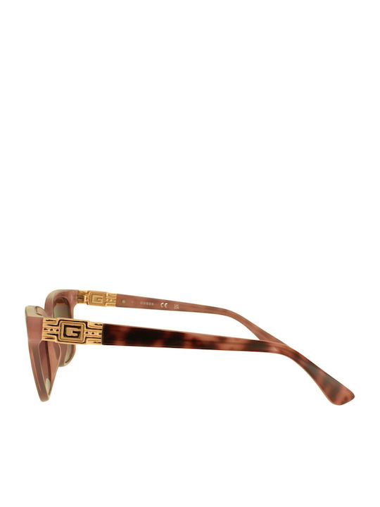 Guess Women's Sunglasses with Burgundy Plastic Frame and Burgundy Gradient Lens GU7869 71S