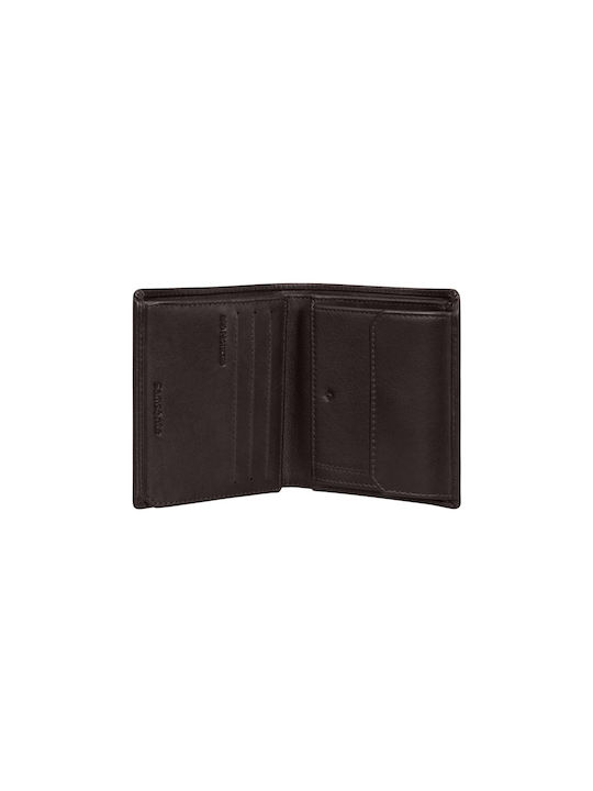 Samsonite Men's Leather Wallet with RFID Brown