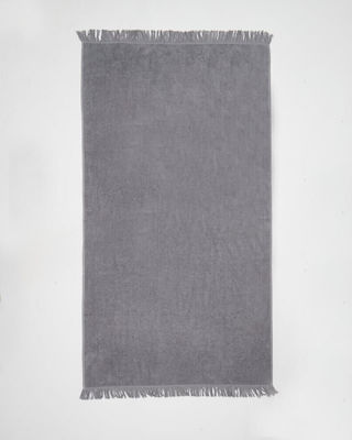 Pennie Gray Beach Towel with Fringes 170x90cm