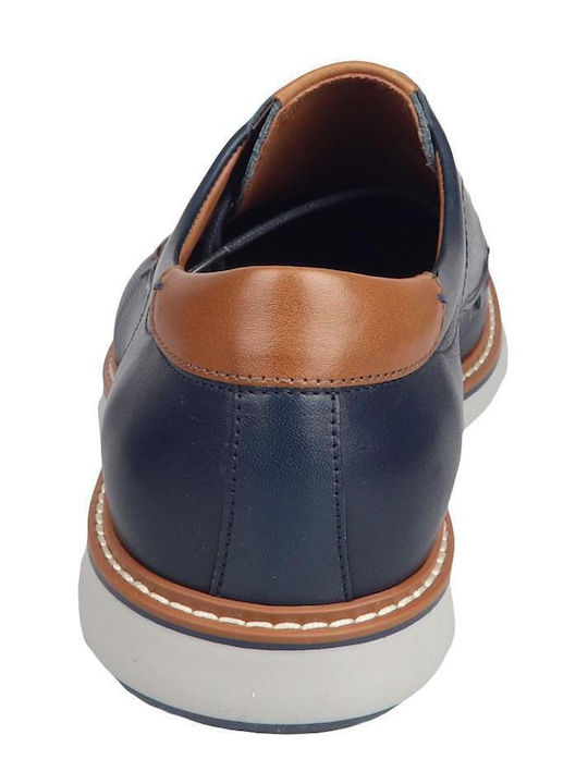 Men's Leather Casual Shoes Blue