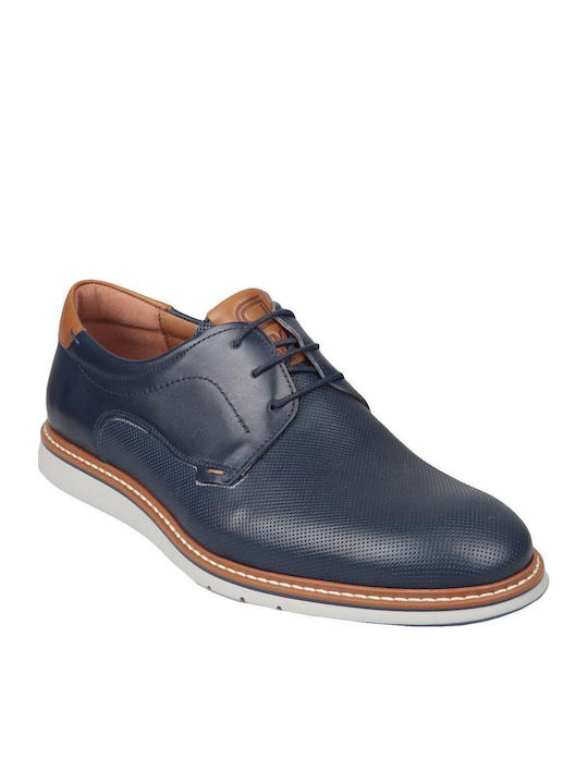 Men's Leather Casual Shoes Blue