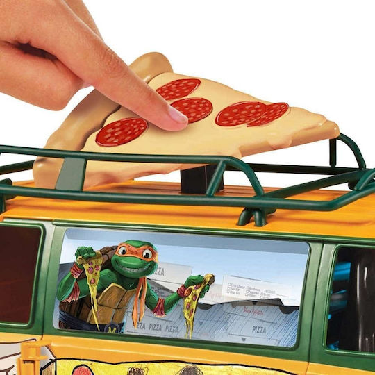 Φιγούρα Δράσης ΤΜΝΤ Mutant Mayhem Movie Pizza Fire Delivery Van Χελωνονιντζάκια για 4+ Ετών