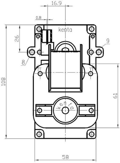 Kenta Getriebemotor für Pelletofen