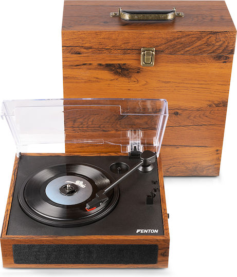 Fenton RP170 102.165 Πικάπ με Προενίσχυση και Ενσωματωμένα Ηχεία Καφέ