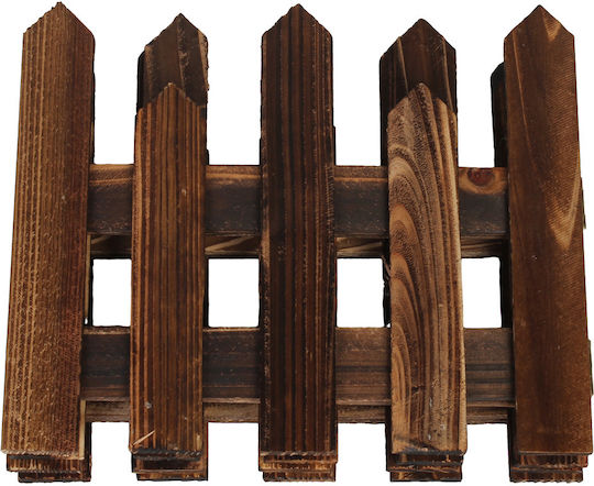 Keskor Holzgartenbordüre in Braun Farbe 25cm x 1.2m