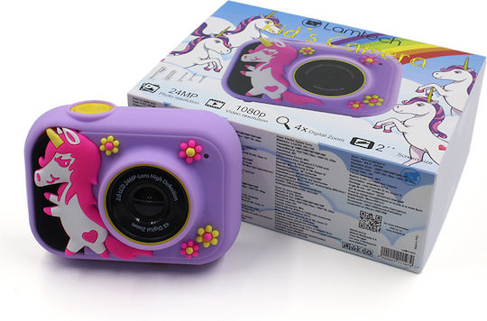 Lamtech Kid Camera Action Camera Full HD (1080p) with Screen 2" Purple