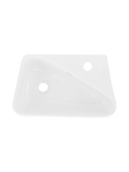 ML-Design Επικαθήμενος Νιπτήρας Κεραμικός 45x27x13cm Λευκός