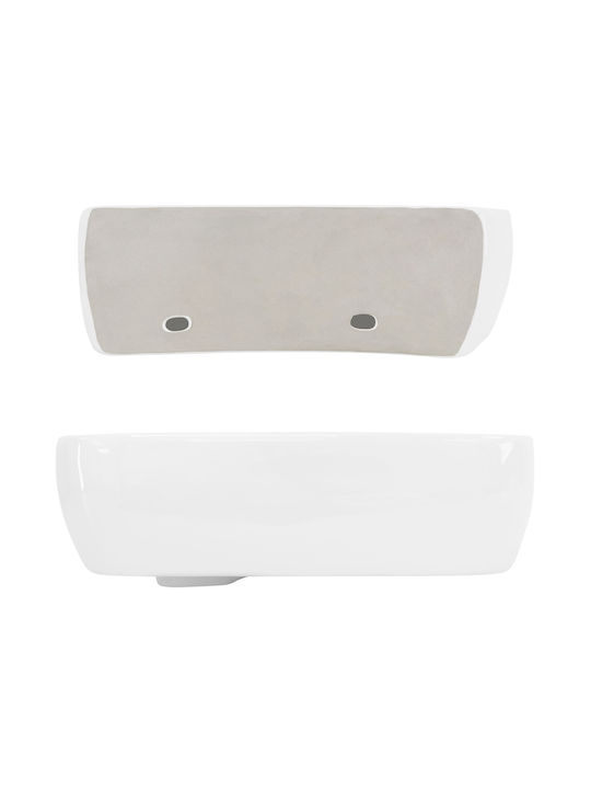 ML-Design Επικαθήμενος Νιπτήρας Κεραμικός 45x27x13cm Λευκός