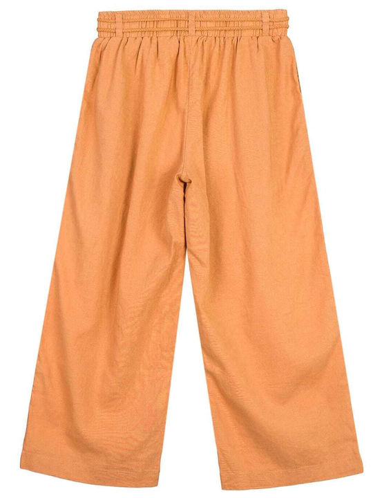 Losan Girls Fabric Pant Yellow