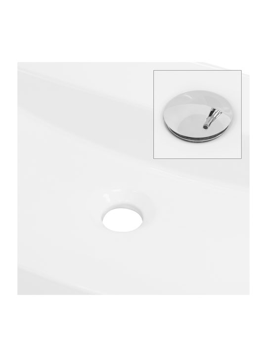 ML-Design Countertop Sink Ceramic 60x40x12cm White
