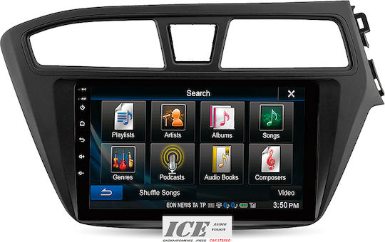 DIN Fascia Panels 2 Din Compatible with Screen 9" for Hyundai i20 2014-2018