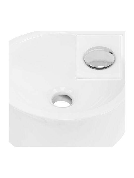 ML-Design Aufgesetztes Waschbecken Keramik 45x36x13cm Weiß