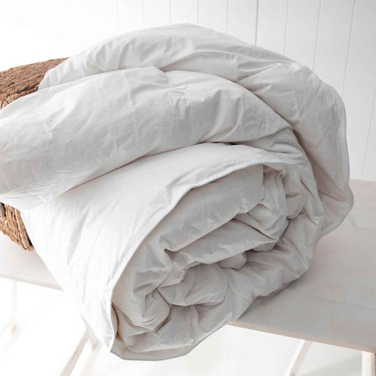 Vesta Home Dacron Hotel Quilt Weiß Einzeln 160x230cm 100% Baumwolle 1Stück