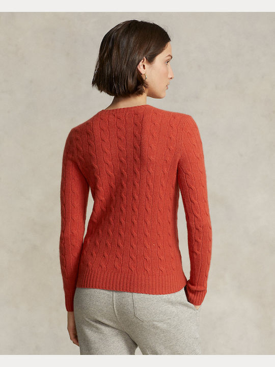Ralph Lauren Women's Long Sleeve Sweater Woolen Red