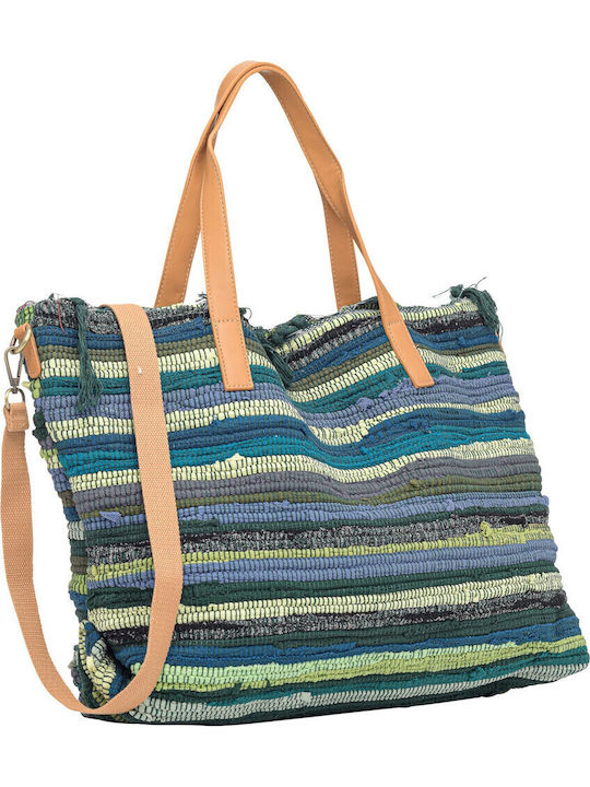 V-store Fabric Beach Bag Green