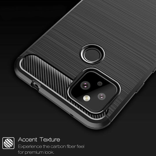 Techsuit Carbon Back Cover Σιλικόνης Μαύρο (Google Pixel 5)