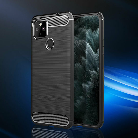 Techsuit Carbon Back Cover Σιλικόνης Μαύρο (Google Pixel 5)