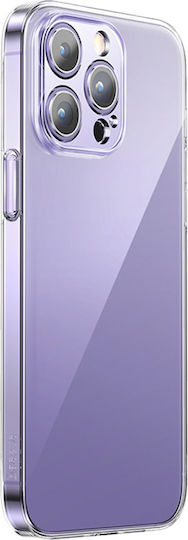 Baseus Back Cover Tempered Glass / Plastic / Silicon 1.33mm Set cu Geam Transparent (iPhone 14 Pro Max)