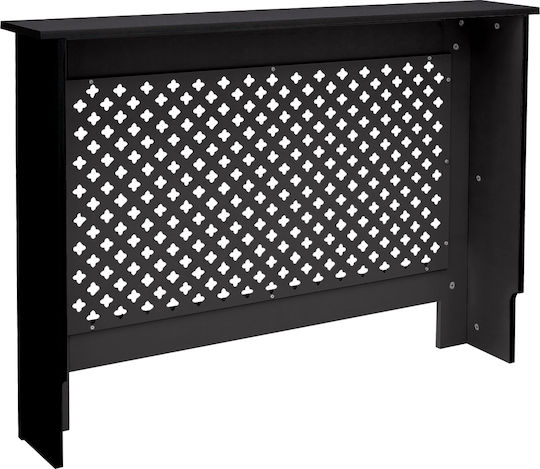 ECD Germany Diamond Pattern Κάλυμμα Καλοριφέρ από Μαύρο 112x19x82cm