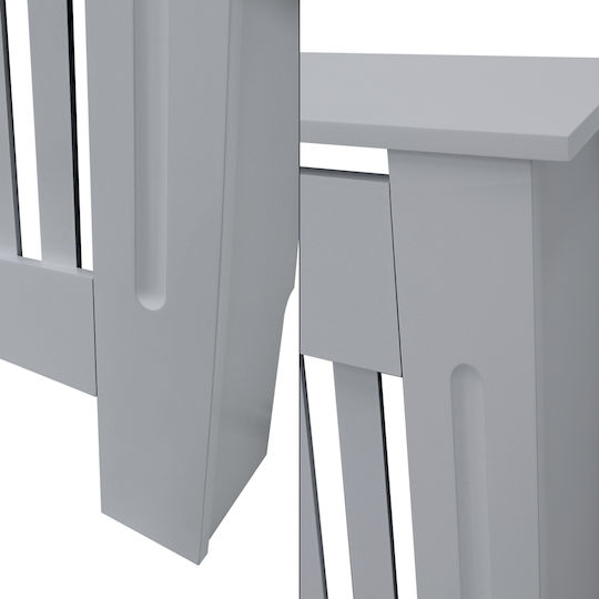 ECD Germany Country Style Калориферно Капаче от MDF Сиво 78x19x82см