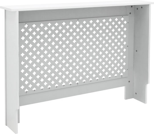 ECD Germany Калориферно Капаче Диамантен Модел Бяло 112x19x82см