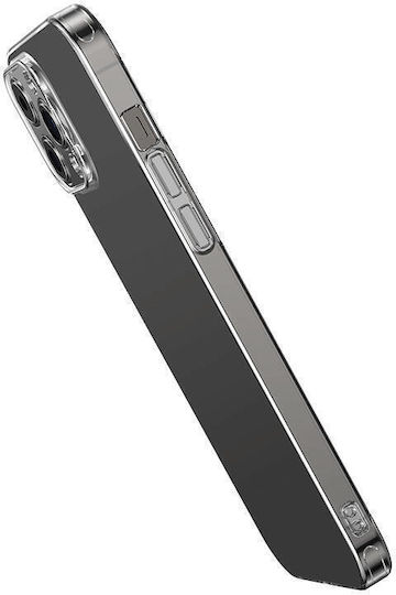 Baseus Umschlag Rückseite Silikon Set mit Glas Transparent (iPhone 12 / 12 Pro)