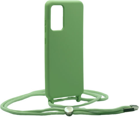 Technovo Lace Back Cover Silicone with Strap Green (Galaxy A72)